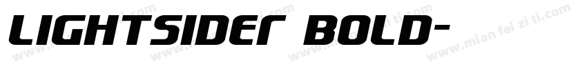 Lightsider Bold字体转换